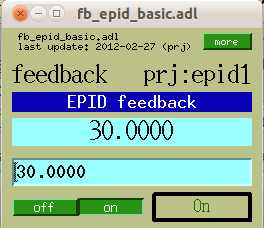 basic MEDM control screen